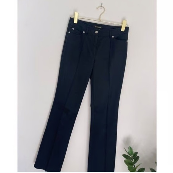 ESCADA High-Waist Straight Leg Denim Jeans with Piping Size 44 EU / XL - Picture 2 of 11